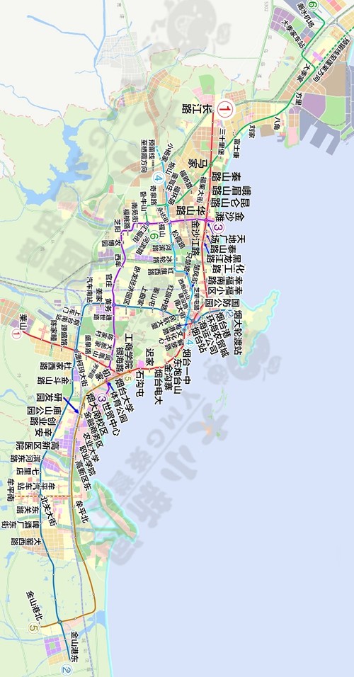 煙臺軌道交通線網規劃