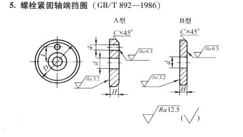 螺栓緊固軸端擋圈