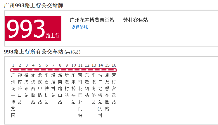 廣州公交993路