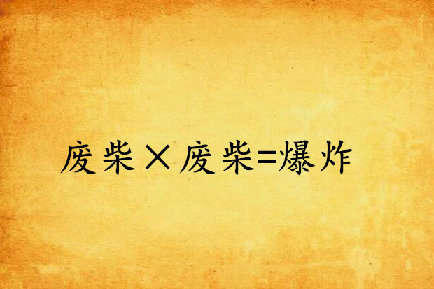 廢柴×廢柴=爆炸