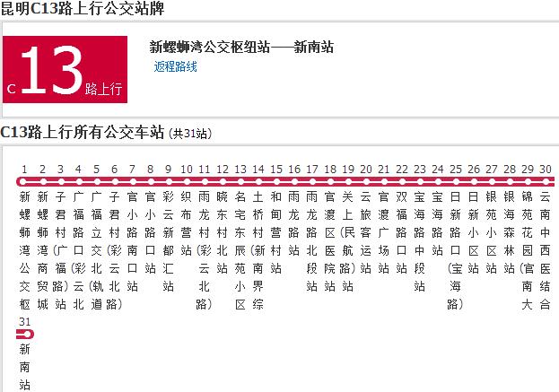 昆明公交C13路