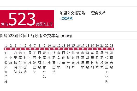 黃島公交523路區間