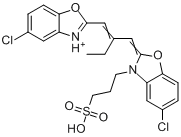 5-氯-2-[2-[[5-氯-3-（3-磺丙基）-2(3H)-苯並惡唑亞基]甲基]-1-丁烯]-3-（3-磺丙基）-苯並惡唑內翁鹽三乙胺鹽(1