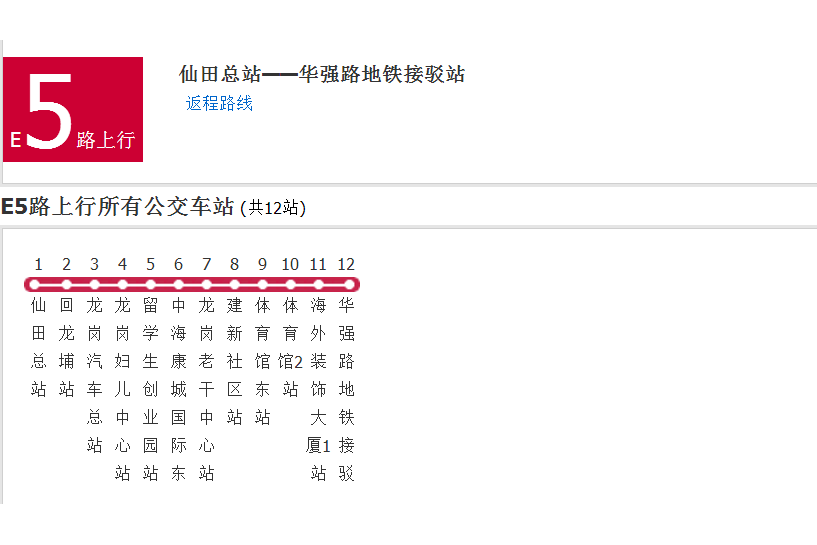 深圳公交E5路