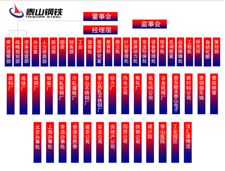 泰山鋼鐵組織結構圖
