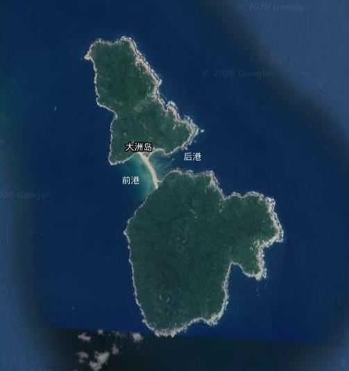 大洲島衛星地圖