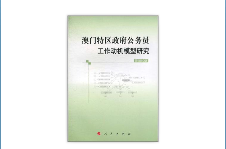 澳門特區政府公務員工作動機模型研究