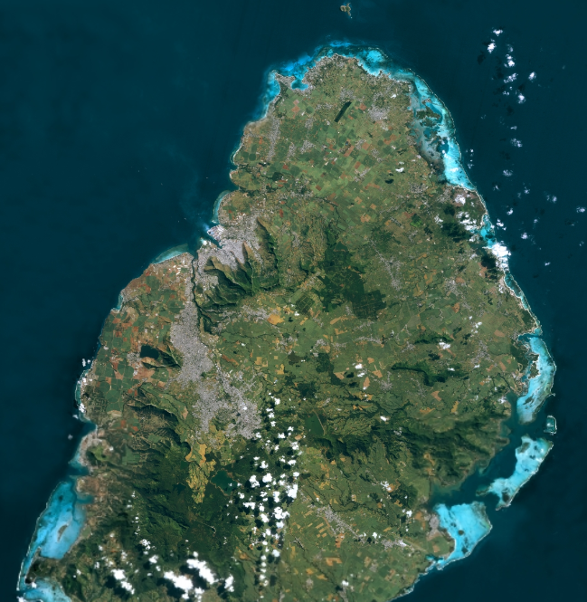 福衛二號衛星影像 - 模里西斯島