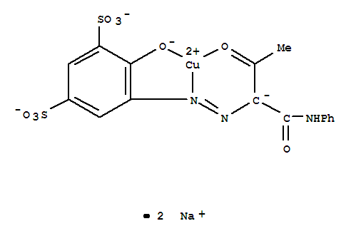 [4-（羥基）-5-[[2-氧代-1-[（苯氨基）羰基]丙基]偶氮]-1,3-苯二磺酸根合]銅酸二鈉