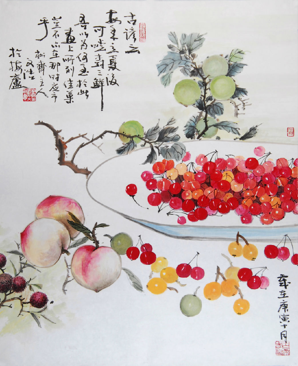 蔬果圖 160x98cm