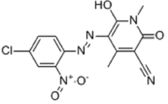 5-[（4-氯-2-硝基苯基）偶氮]-1,2-二氫-6-羥基-1,4-二甲基-2-氧代-3-吡啶腈