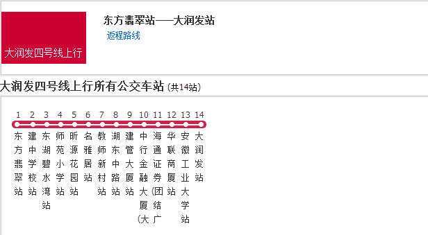 馬鞍山大潤發公交四號線