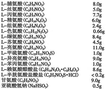 複方胺基酸注射液(15AA)