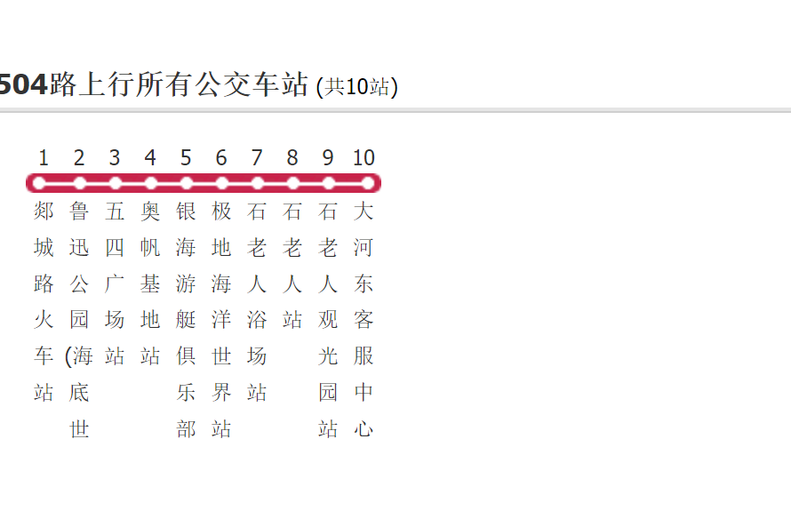 青島公交504路