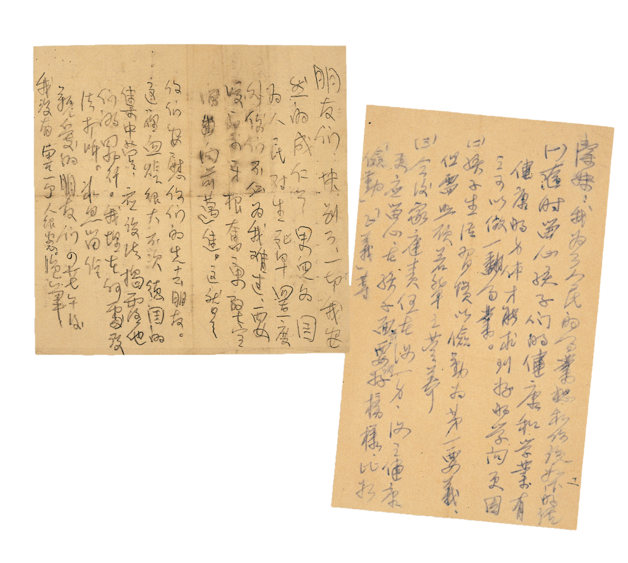 陳默臨刑前致友人及妻子的遺書