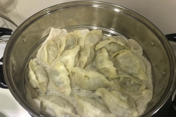 香辣豇豆燙麵蒸餃