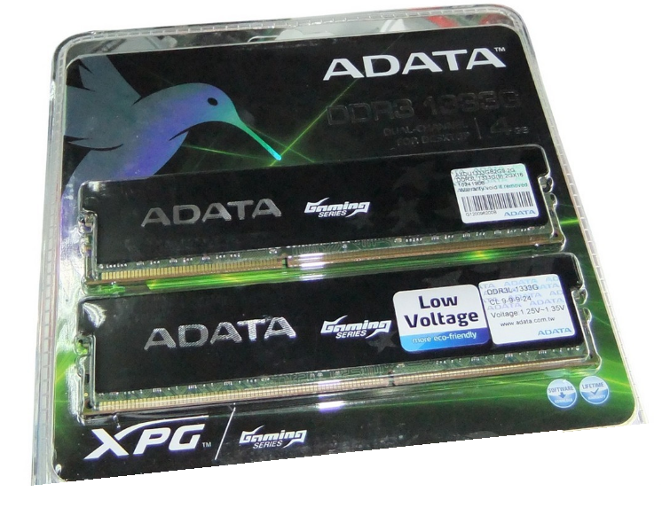 威剛遊戲威龍超低電壓版 4GB DDR3 1333G