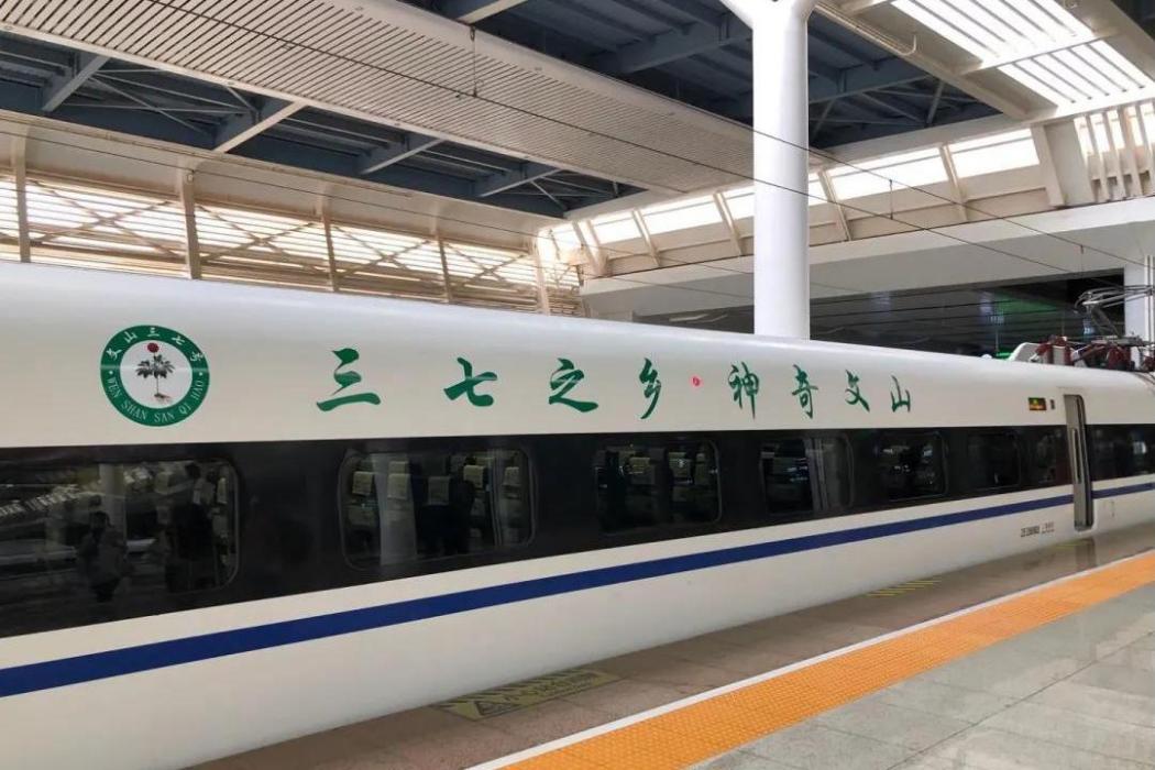 “文山三七”號高鐵列車