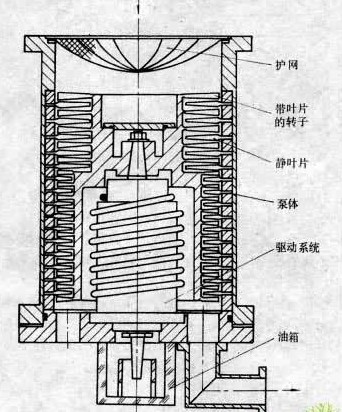 圖2 立式渦輪分子泵的結構圖