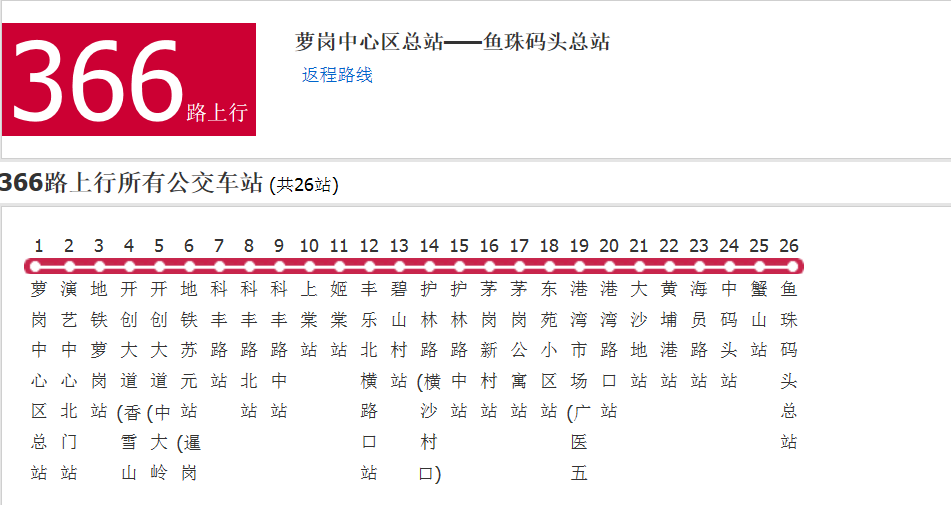 廣州公交366路