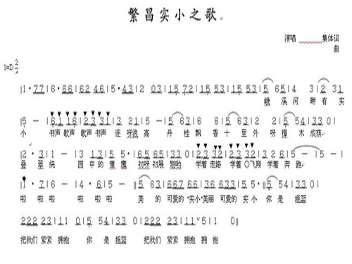 繁昌縣繁陽鎮城關實驗國小校歌