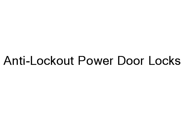 Anti-Lockout Power Door Locks