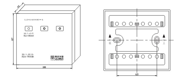 LD4400E-1輸入模組結構示意圖