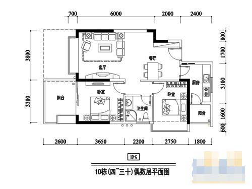 半山海景蘭溪谷戶型圖舉例