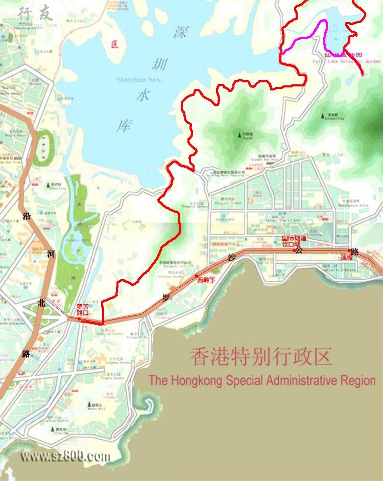 東湖到仙湖穿越