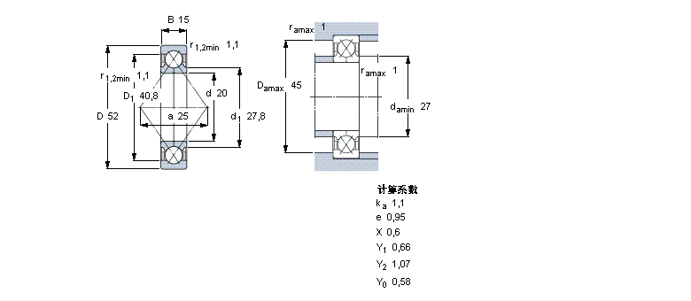 SKF QJ304MA軸承