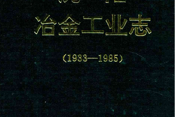 瀋陽冶金工業志(1933-1985)