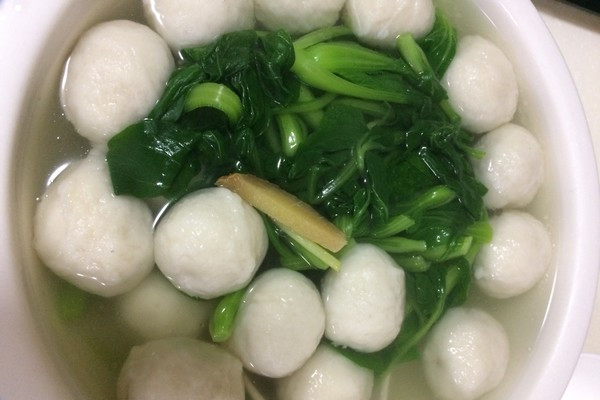 止咳菠菜魚丸湯