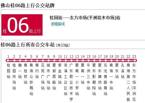 佛山公交桂06路