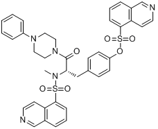 1-[N,O-二（5-異喹啉磺醯基）-N-甲基-L-型酪氨酸]-4-苯基哌嗪