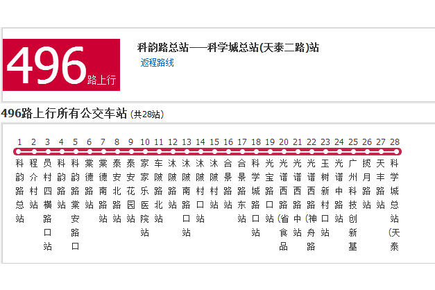 廣州公交496路