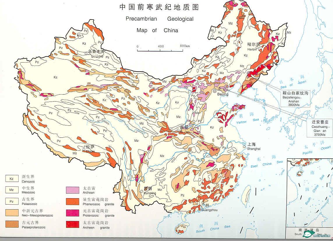 中國前寒武紀地質圖