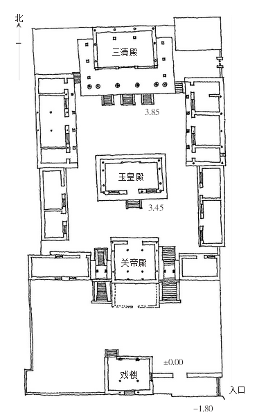 會仙觀平面示意圖