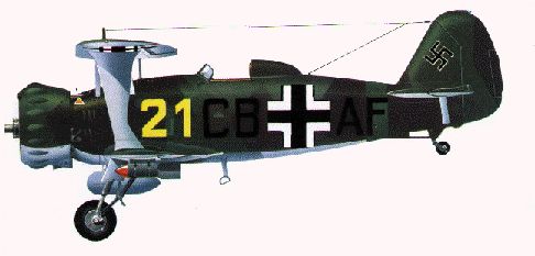 A/B 71 訓練學校的 HS 123A，1941夏