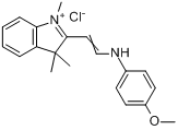 2-[2-[（4-甲氧基苯基）氨基]乙烯基]-1,3,3-三甲基-3H-吲哚翁氯化物