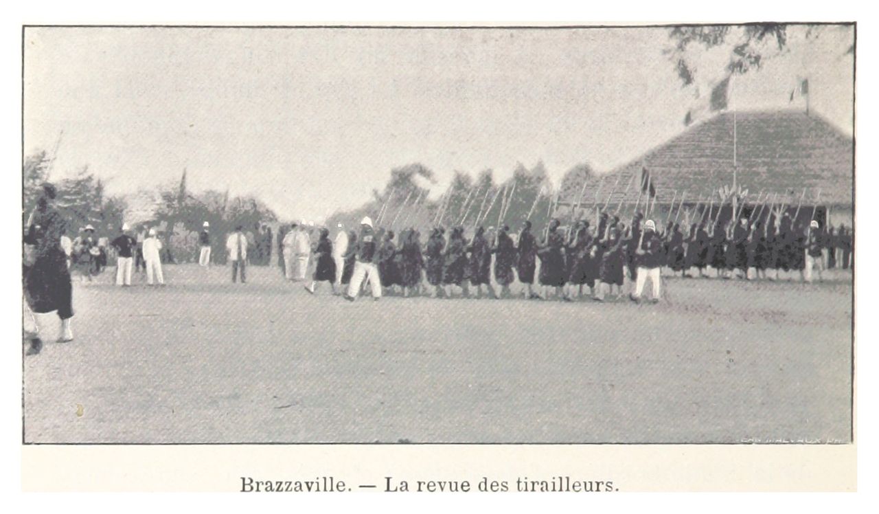 法國殖民地士兵於1899年在布拉柴維爾演出