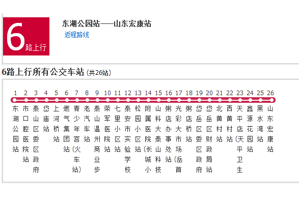 泰安公交6路