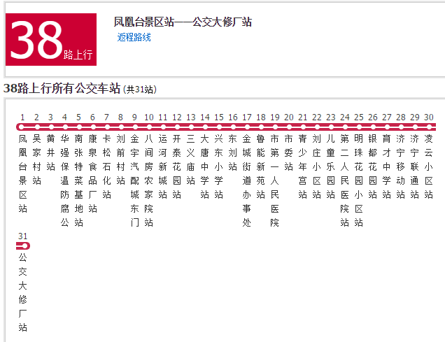 濟寧公交38路