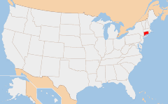 康乃狄克州的地理位置