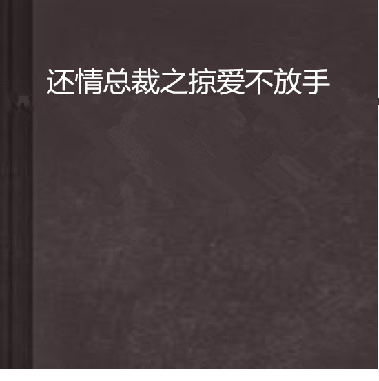 還情總裁之掠愛不放手