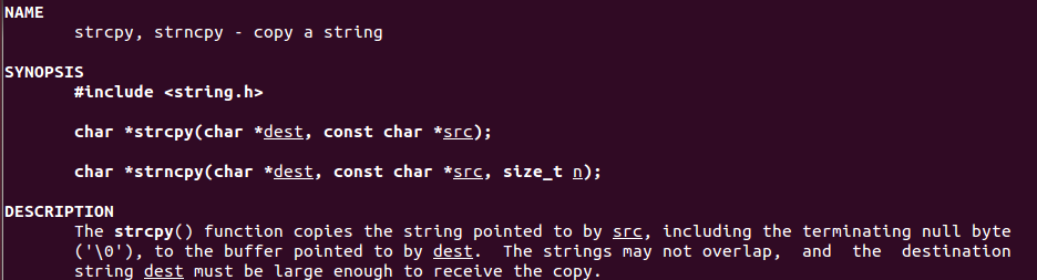 strcpy