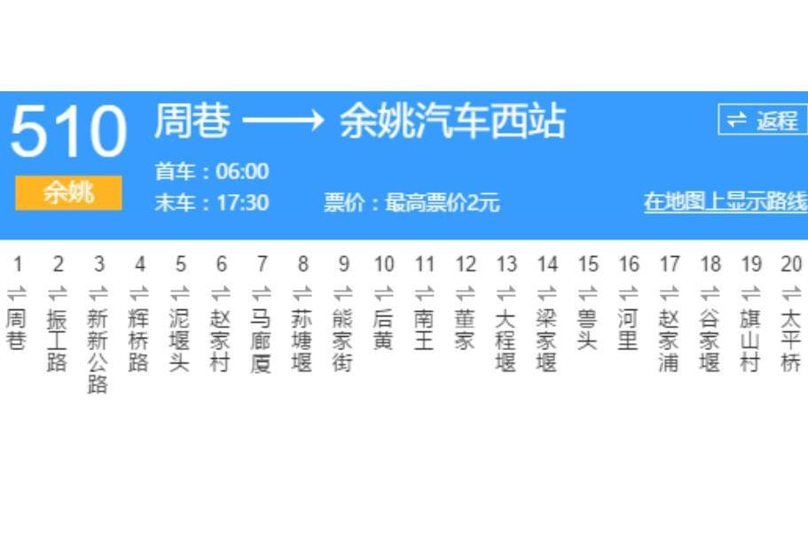 寧波公交餘姚510路