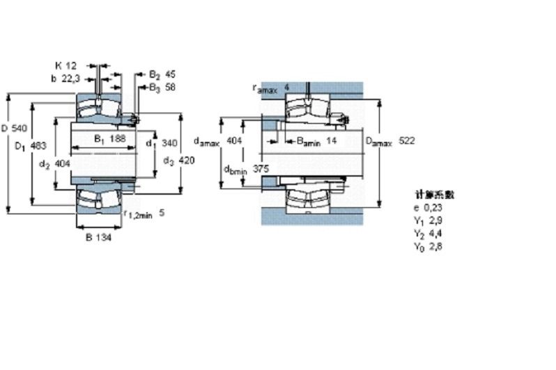 SKF 23072CCK/W33+OH3072H軸承