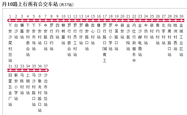 佛山公交丹10路