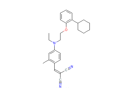 [[4-[[2-（2-環己基苯氧基）乙基]乙基氨基]-2-甲苯基]亞甲基]丙二腈