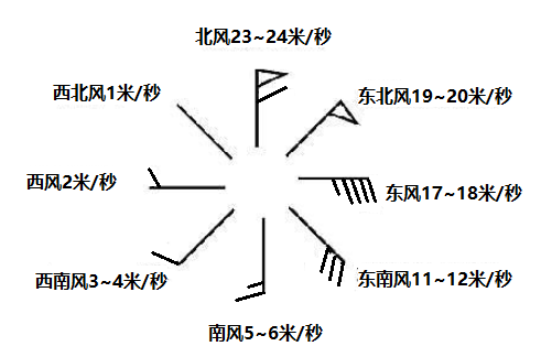 圖2  風向桿示例